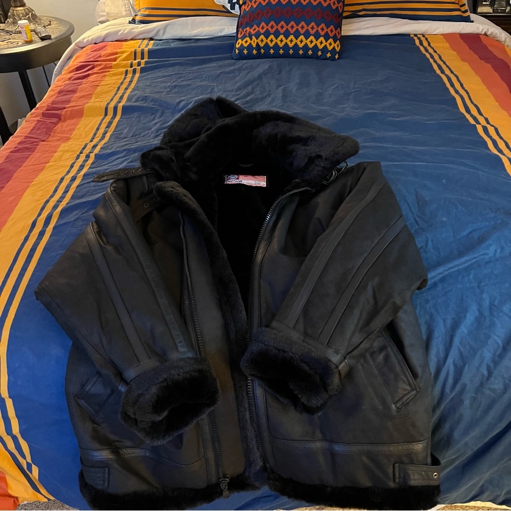 Protocol Black Leather Jacket Size Medium. Perfec… - image 4